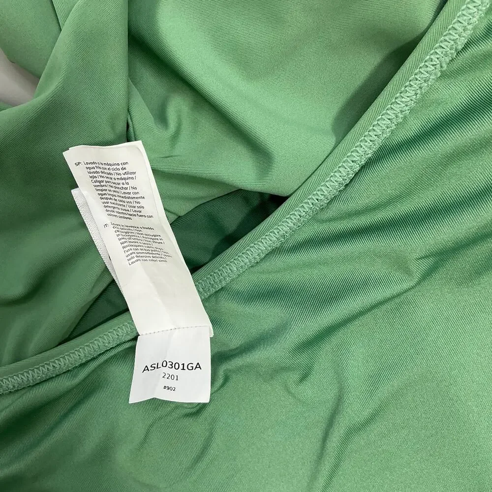 Cupshe Ruched Twist-Front Halter One Piece Swimsuit in Green - Picture 10 of 10